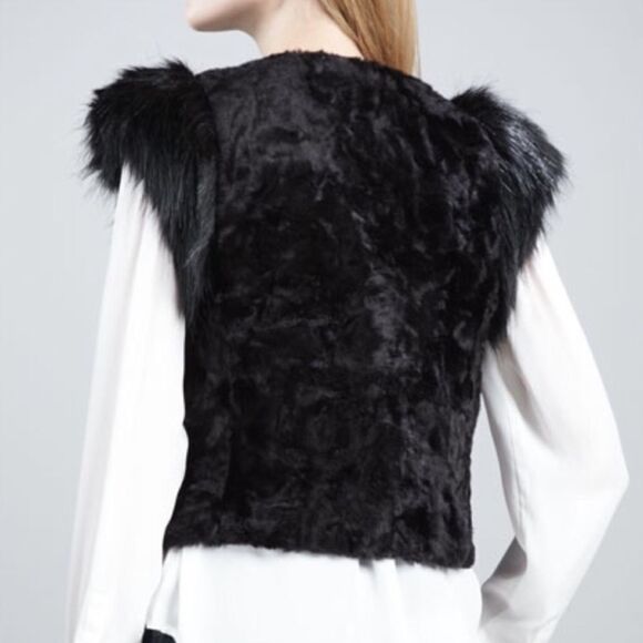 Neiman Marcus skaist taylor for target faux fur vest size small - Picture 2 of 8